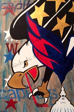 250x375 Paul Nichols Art - Washington Capitals Painting