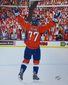 236x297 Alexander Ovechkin, Washington Capitals. Painting By Tony Harris - Washington Capitals Painting