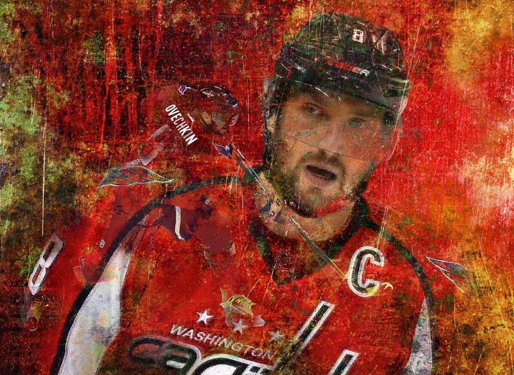 1000x729 Alexander Ovechkin Washington Capitals Hockey Canvas Print Picture - Washington Capitals Painting