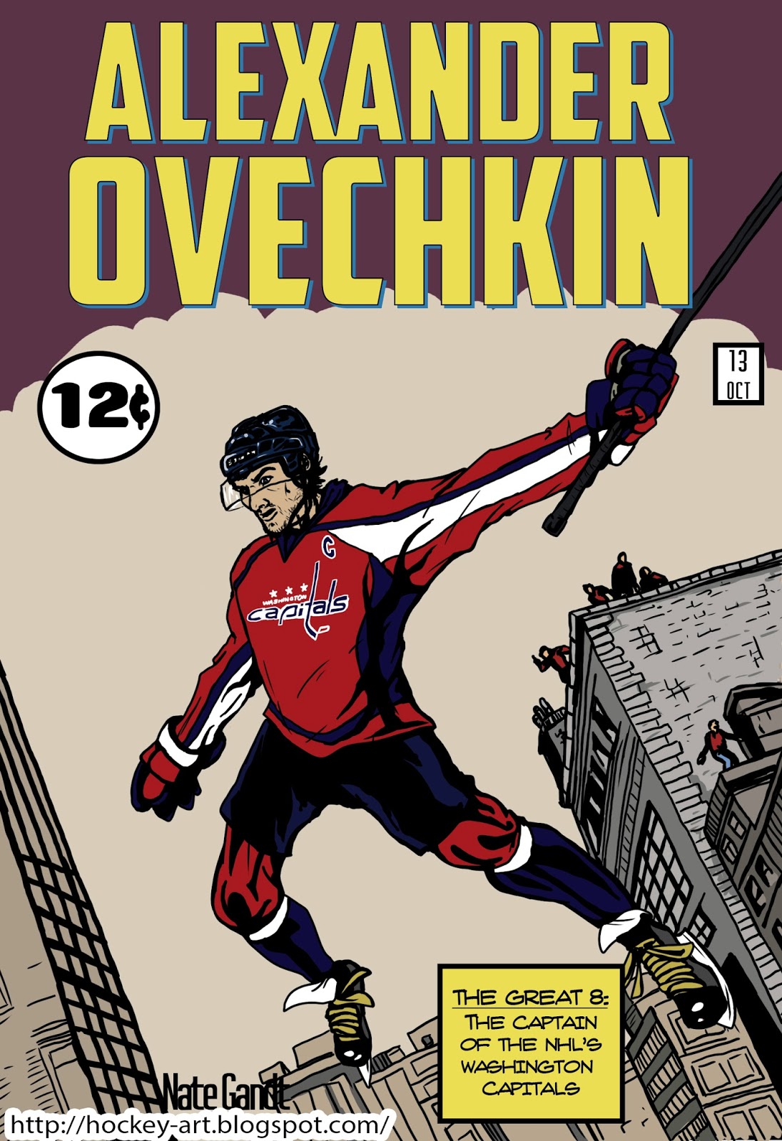 1096x1600 Hockey In Art 2014 - Washington Capitals Painting