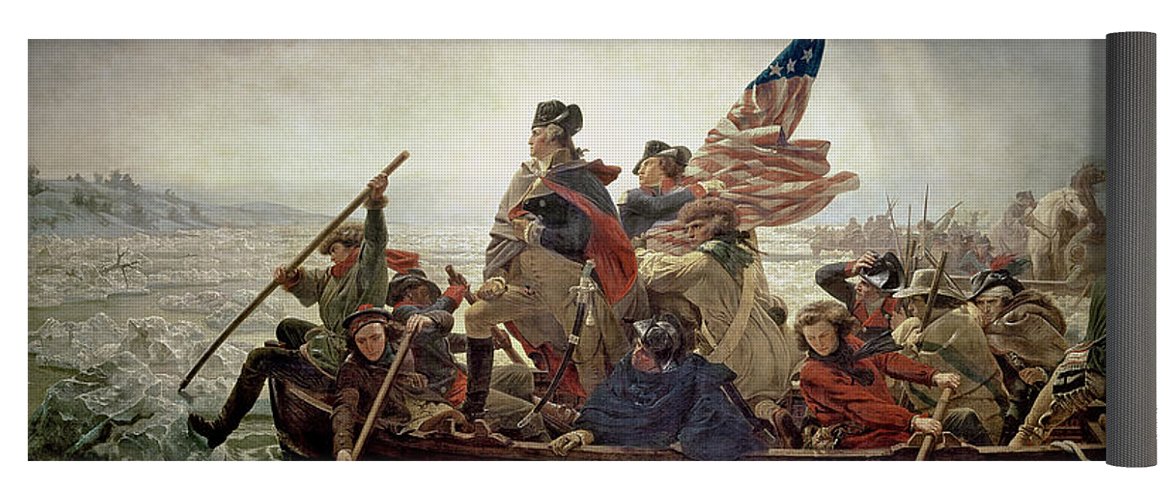 1171x500 Washington Crossing The Delaware River Yoga Mat For Sale By - Washington Crossing The Delaware Painting
