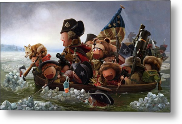 600x410 Washington Crossing Delaware Digital Art By Hangboy - Washington Crossing The Delaware Painting