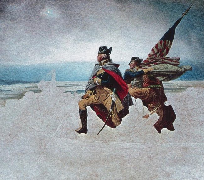 650x575 Washington Crossing The Delaware By Emanuel Leutze (Incomplete - Washington Crossing The Delaware River Painting