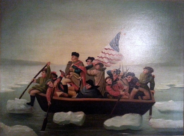 736x544 Crossing The Delaware River Painting 4k Pictures 4k Pictures - Washington Crossing The Delaware River Painting
