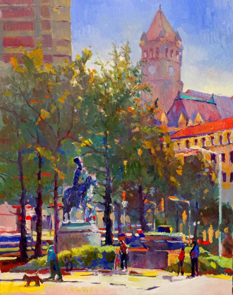 770x973 Saatchi Art Park In Washington Dc Painting By Suren Nersisyan - Washington Dc Painting