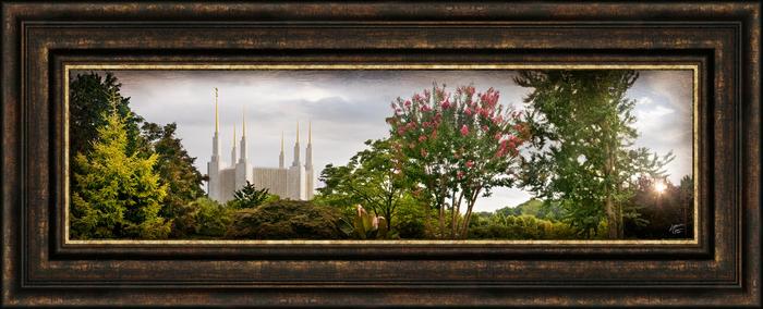 700x284 Washington, D.c. Temple, The Day Dawn Is Breaking (19x48 Canvas - Washington Dc Temple Painting
