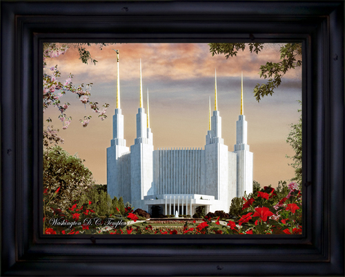 500x402 Washington Dc Temple, Color Personalized - Washington Dc Temple Painting