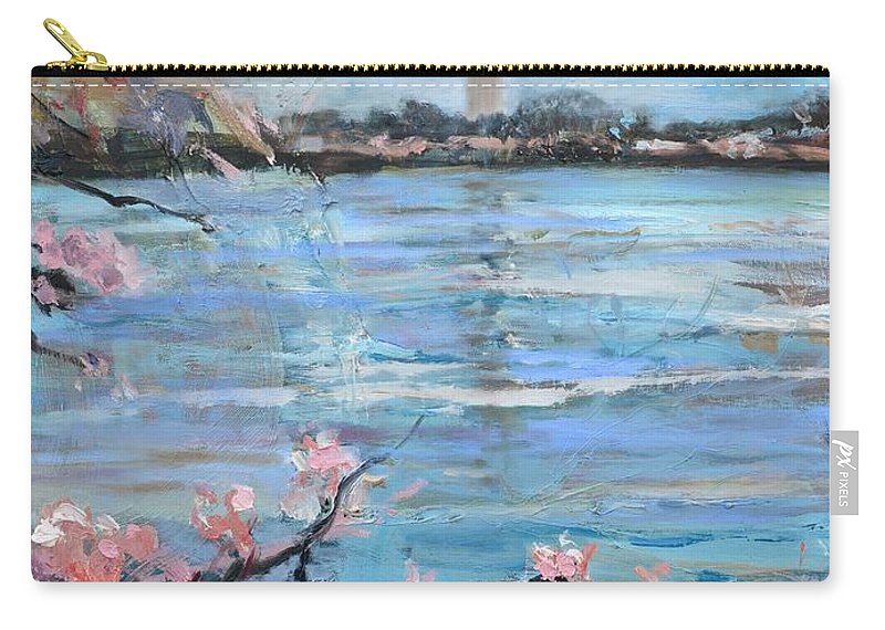 800x570 The Washington Monument At Cherry Blossom Festival Painting Carry - Washington Monument Painting