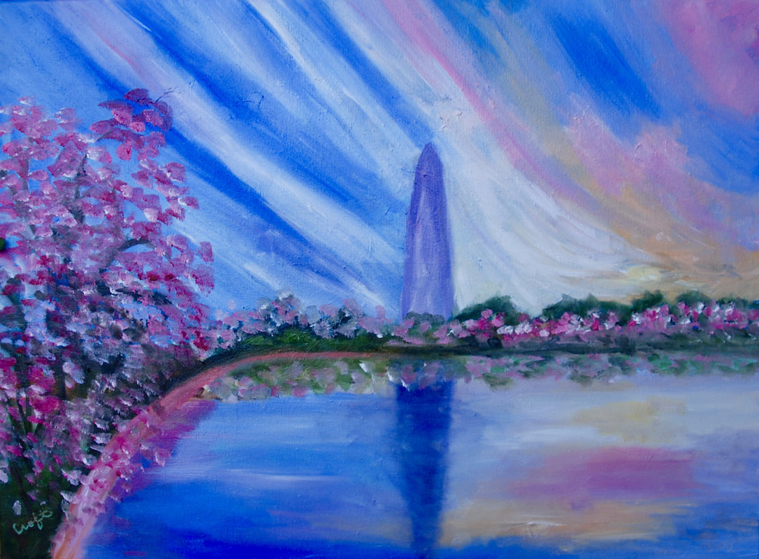 1086x800 Commission - Washington Monument Painting