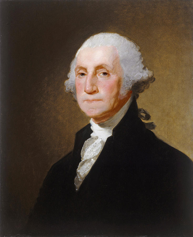 734x900 George Washington Painting By Gilbert Stuart - Washington Painting