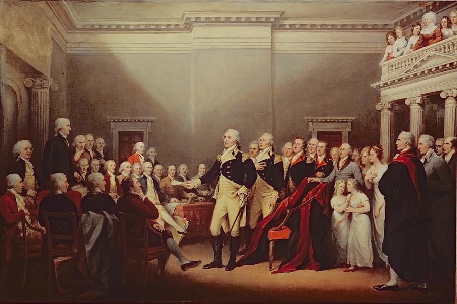 900x600 The Resignation Of George Washington Painting By John Trumbull - Washington Painting