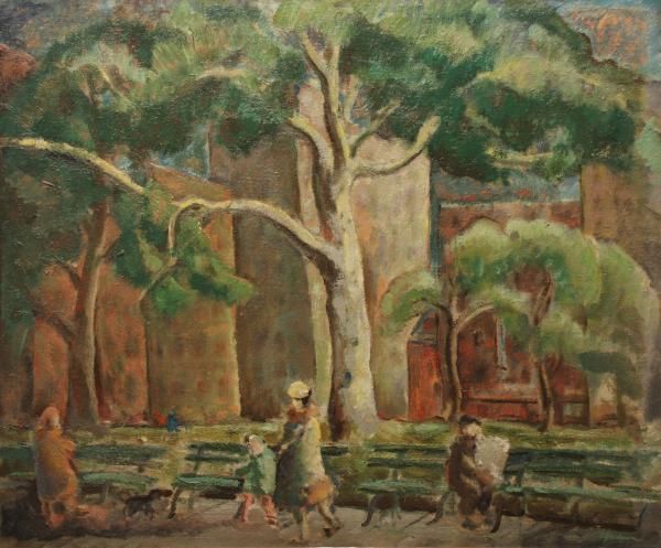 600x497 Art Amp Artists Washington Square Park, New York Beautiful - Washington Square Park Painting