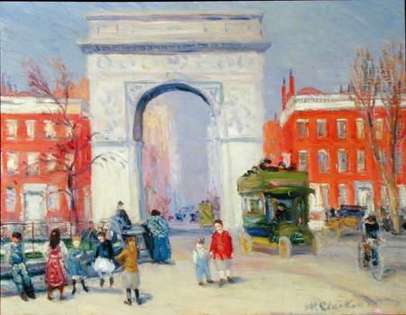450x349 Washington Square Park - Washington Square Park Painting