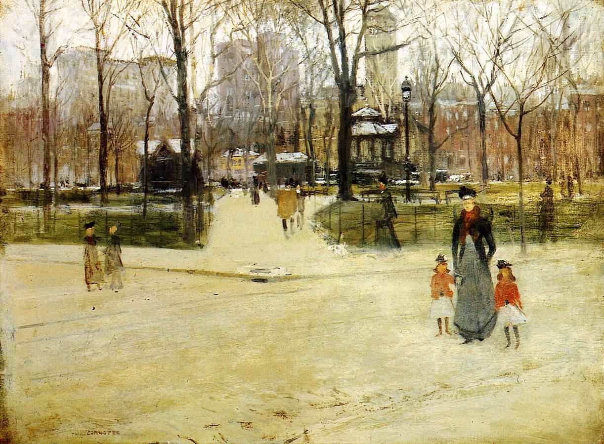 1222x899 Art Amp Artists Washington Square Park, New York New York City - Washington Square Park Painting
