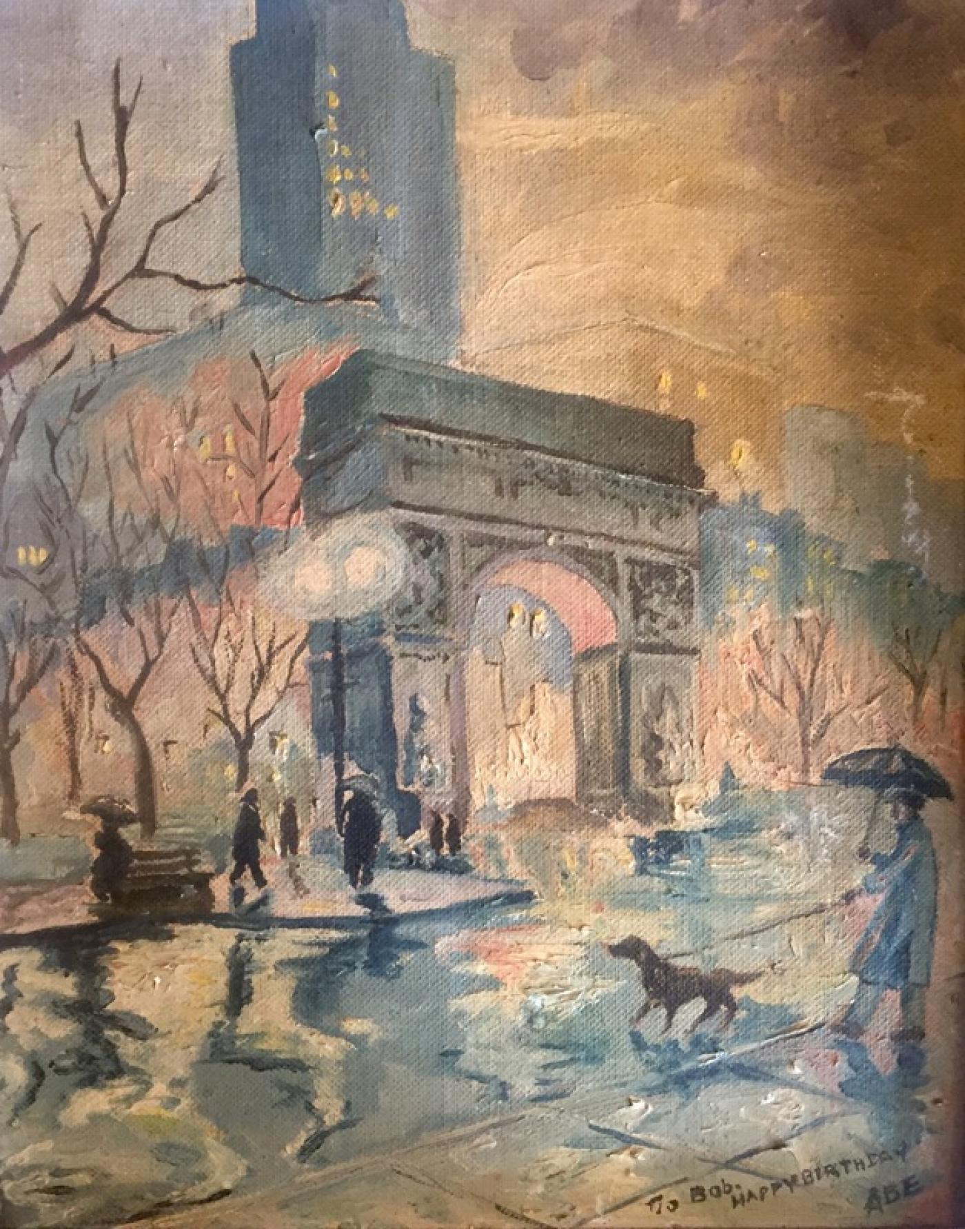 1400x1783 Washington Square Park - Washington Square Park Painting