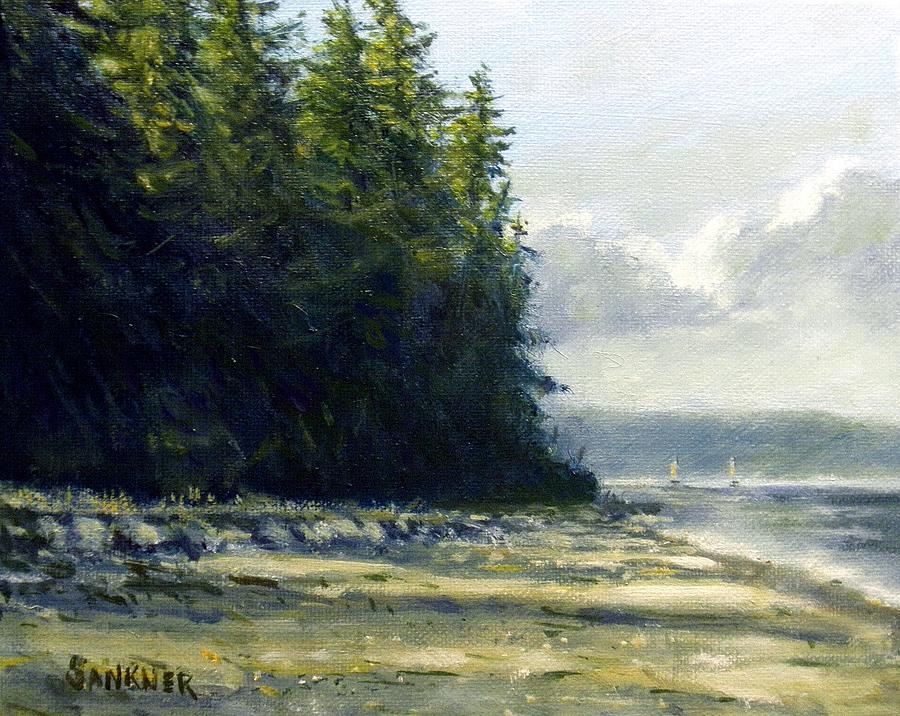 900x716 To The Edge Washington State Painting By Robert Sankner - Washington State Painting