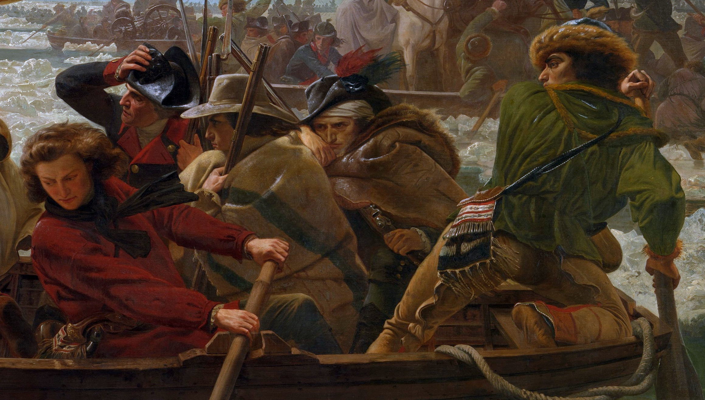 2319x1315 Filewashington Crossing The Delaware By Emanuel Leutze, Mma Nyc - Washingtons Crossing Painting