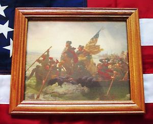 300x243 Framed Painting On Canvas. George Washington Crossing The Delaware - Washingtons Crossing Painting