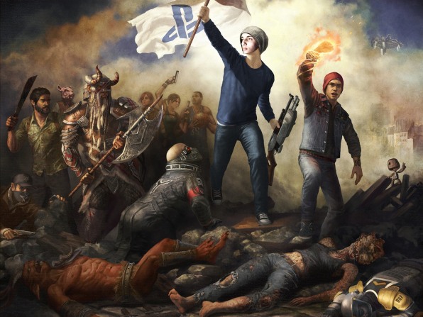 596x447 Kevin Durant Crossing The And Other Ps4 Masterpiece Paintin - Washingtons Crossing Painting