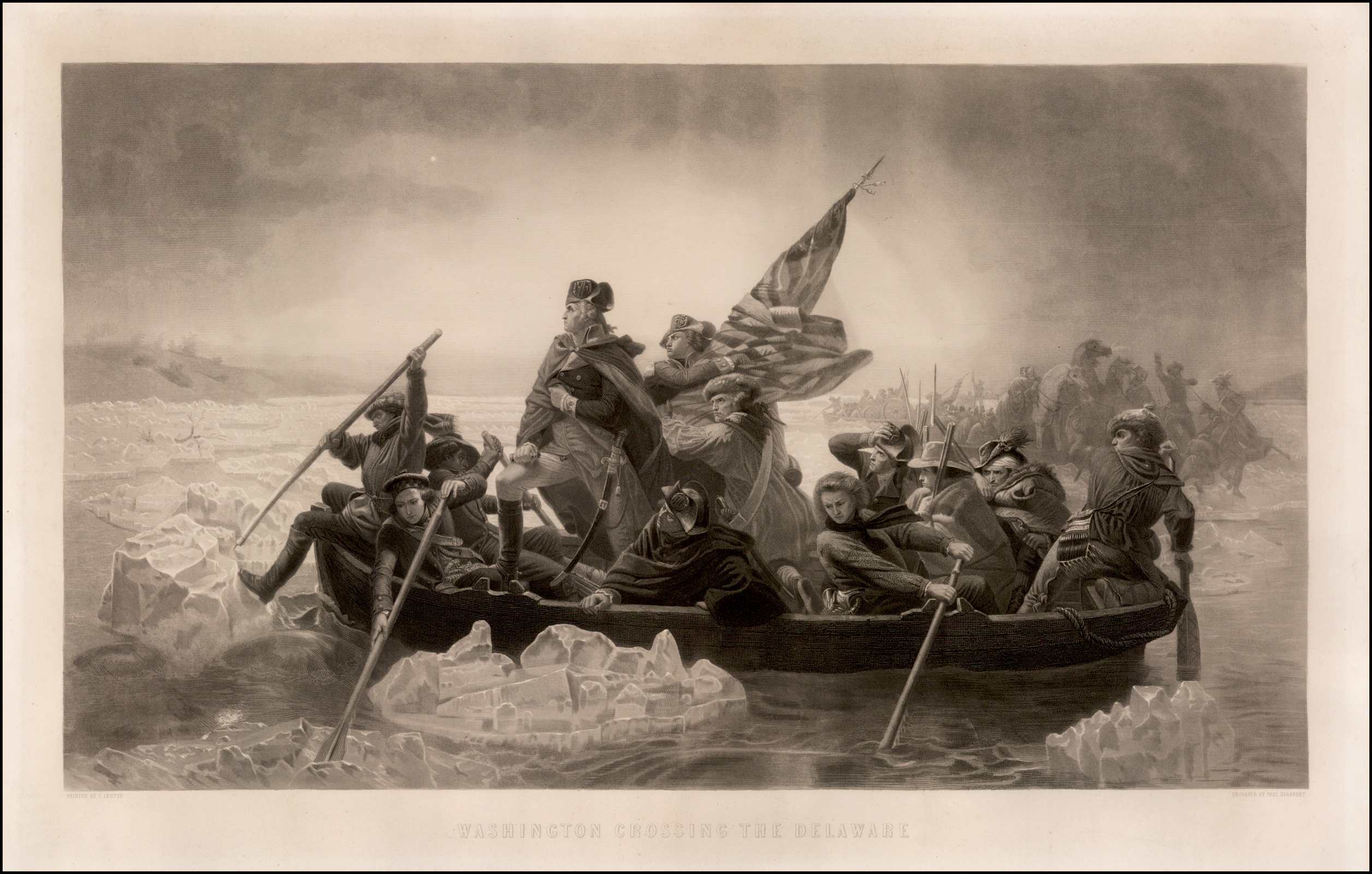 2512x1600 Washington Crossing The Delaware - Washingtons Crossing Painting