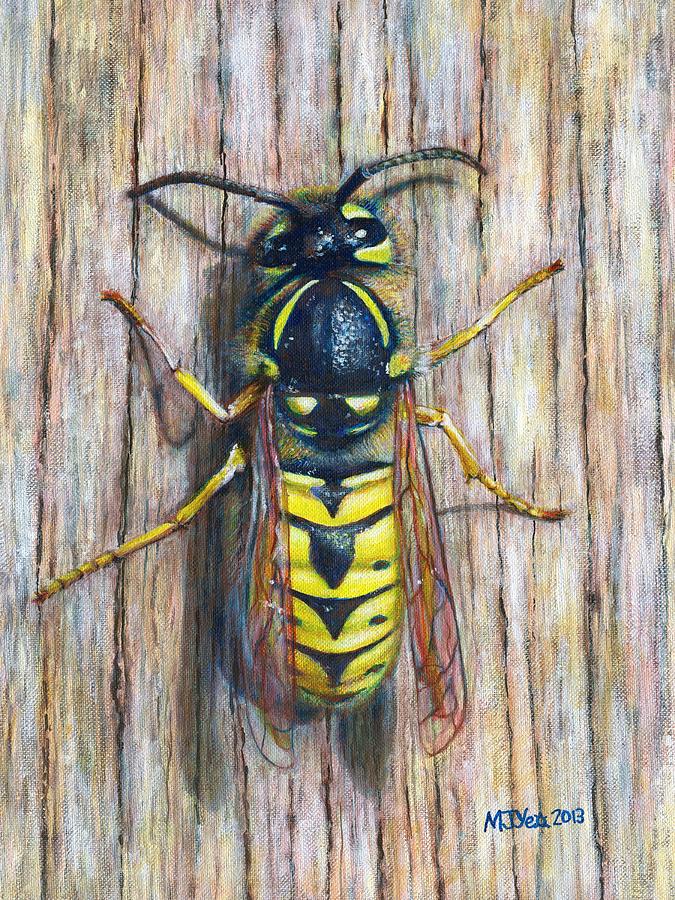 675x900 Wasp Painting Painting By Marion Yeo - Wasp Painting