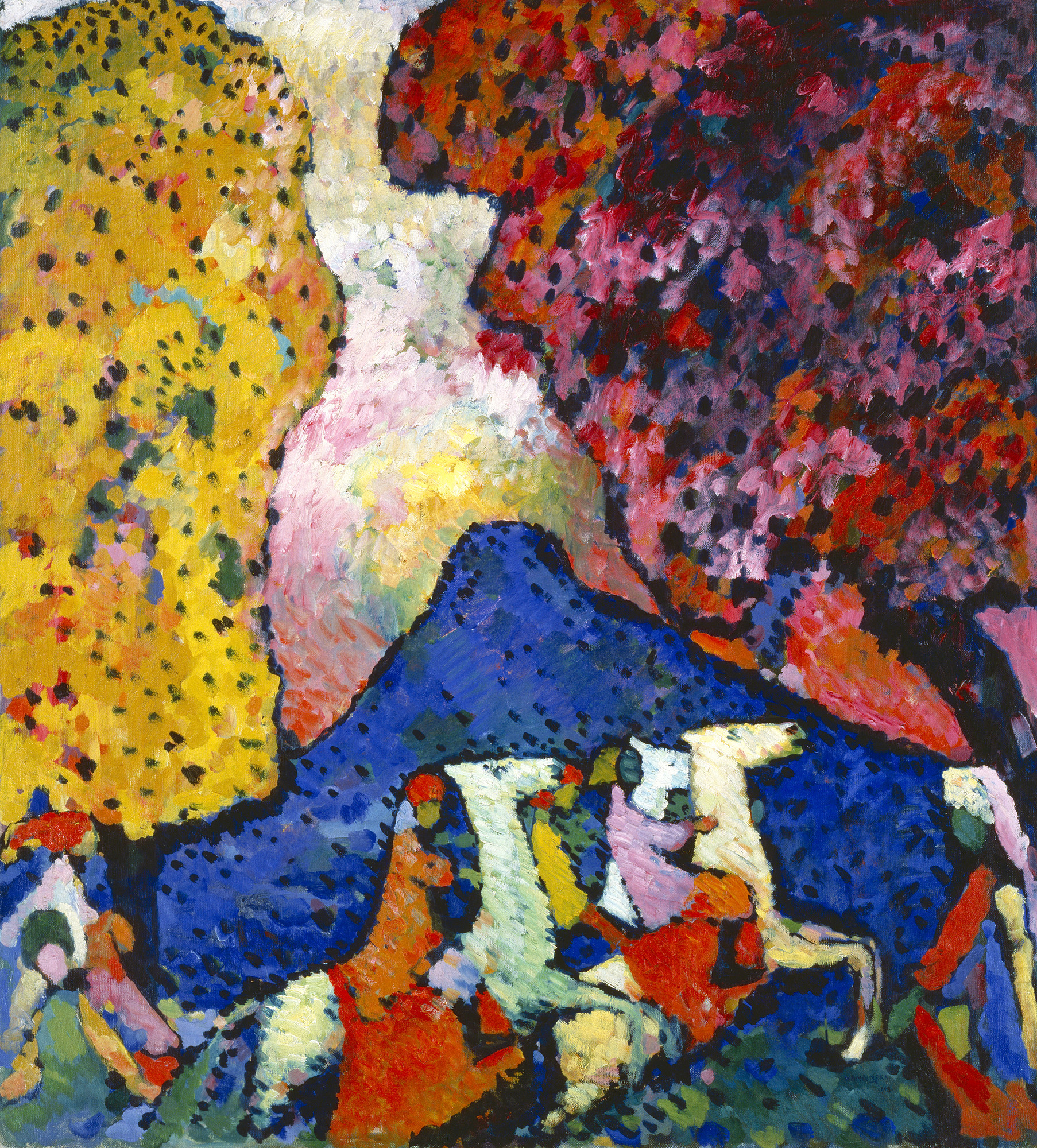 1806x2000 Vassily Kandinsky Blue Mountain (Der Blaue Berg) Solomon R - Wassily Kandinsky Blue Painting
