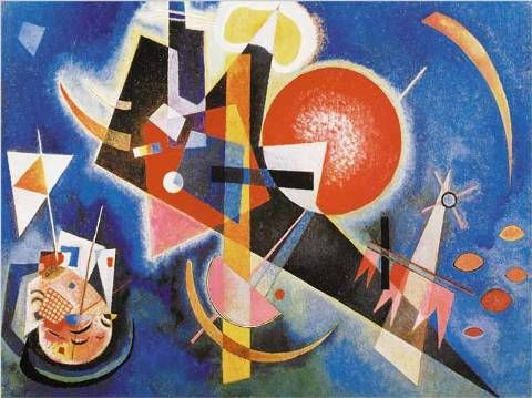 480x359 Wassily Kandinsky - Wassily Kandinsky Blue Painting