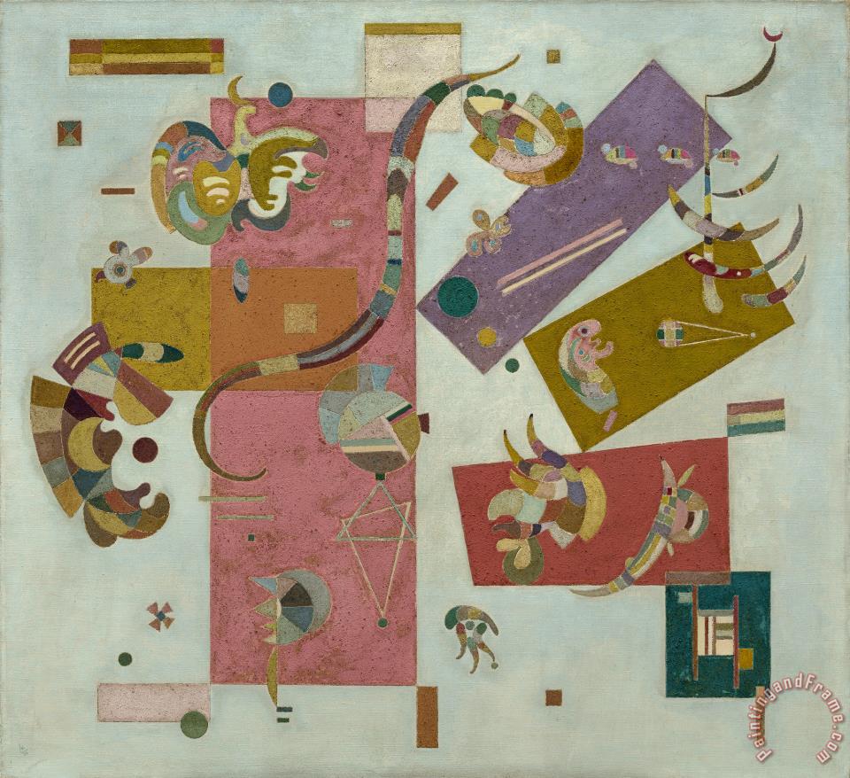 960x878 Wassily Kandinsky Blue World Painting - Wassily Kandinsky Blue Painting