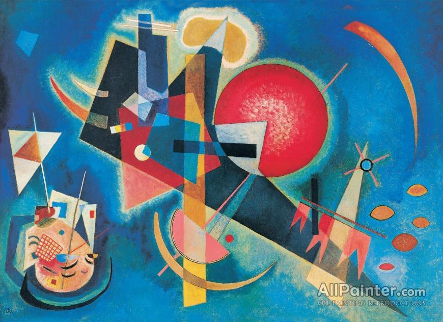 870x632 Wassily Kandinsky In Blue Oil Painting Reproductions For Sale - Wassily Kandinsky Blue Painting