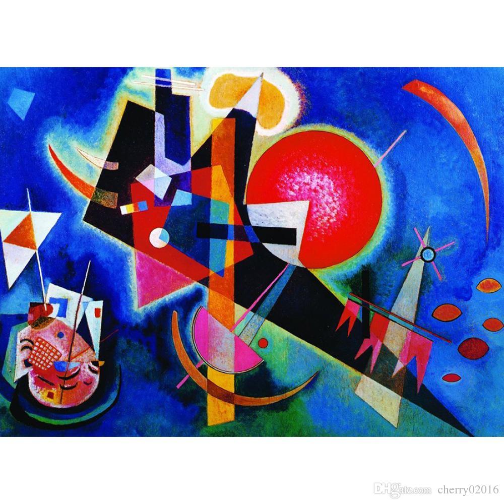 1000x1000 Ful Modern Abstract Paintings Wassily Kandinsky Blue Oil On Canvas - Wassily Kandinsky Blue Painting