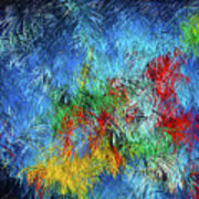180x180 Cool Blue Red Yellow Green Abstract Dream Painting Inspired By - Wassily Kandinsky Blue Painting