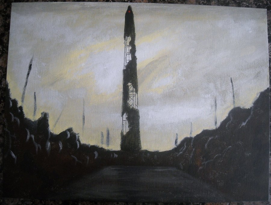 900x682 The Capital Wasteland By Shroomstone - Wasteland Painting