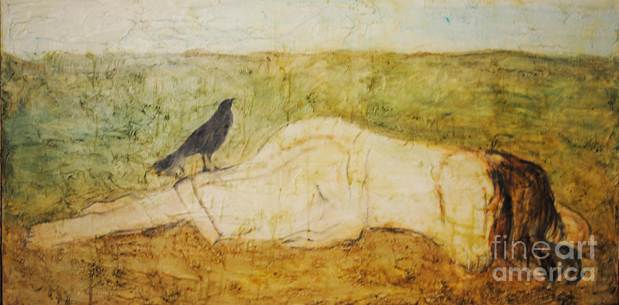 900x444 Wasteland Painting By Lori Moon - Wasteland Painting