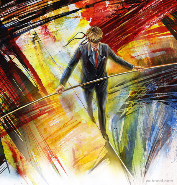 600x625 50 Best Watercolor Paintings From Top Artists Around The World - Watar Colour Painting