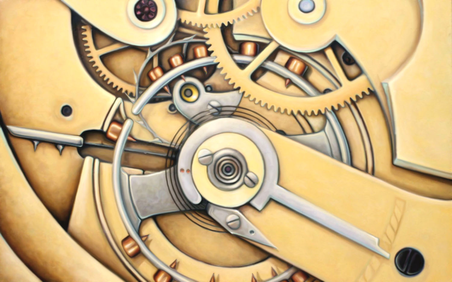 1500x936 Pocket Watch Paintings Ron Smyth - Watch Painting