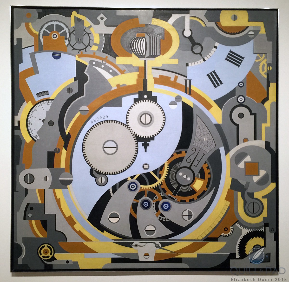 1200x1172 Watch' Painting By American Artist Gerald Murphy On Display - Watch Painting