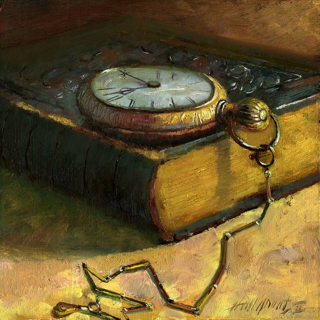 650x649 Dantes Inferno With Pocket Watch By Hall Groat Ii - Watch Painting