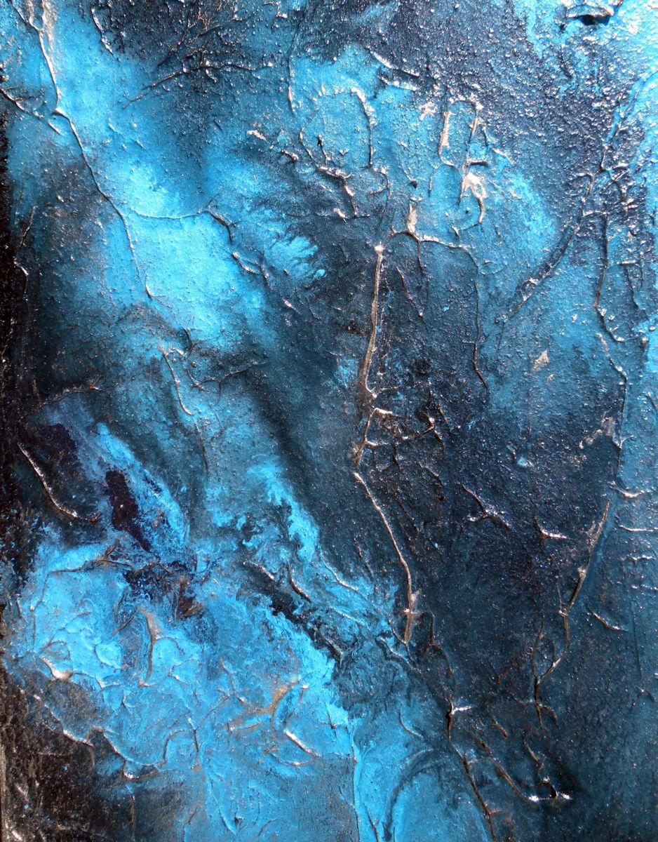 938x1200 Large Wall Art, Abstract Painting, Contemporary Water Art Aqua - Water Abstract Painting