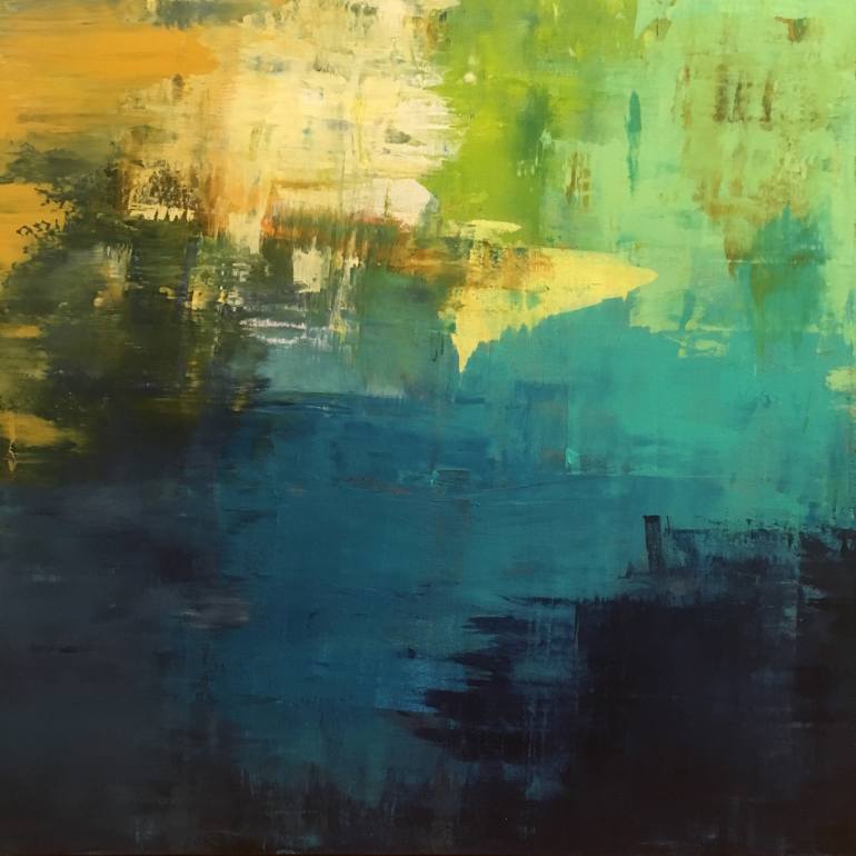 770x770 Saatchi Art Reflections Reflections In The Deep, Original - Water Abstract Painting