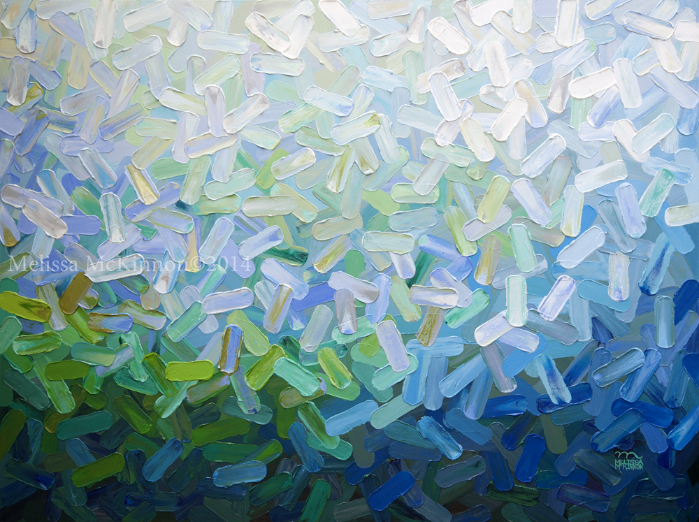 1000x747 Colourful Abstract Acrylic Water Ocean Sea Painting - Water Abstract Painting