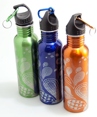 339x407 Laser Engraving A Painted Steel Water Bottle - Water Bottle Painting