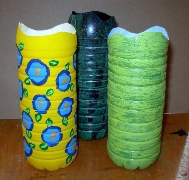 632x600 Painted Water Bottles How To Make A Pot Decorating On Cut Out - Water Bottle Painting