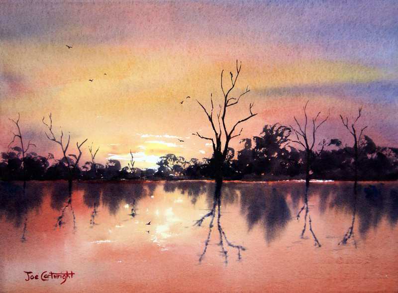 800x589 Free Watercolor Painting Landscape Demonstrations How To Watercolour - Water Color Painting Pictures