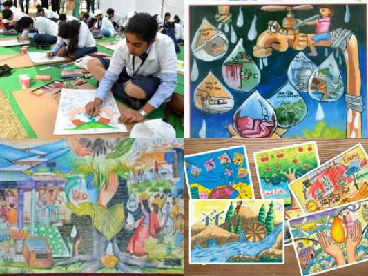 533x400 8th National Painting Competition Will Be Organized On Water - Water Conservation Painting