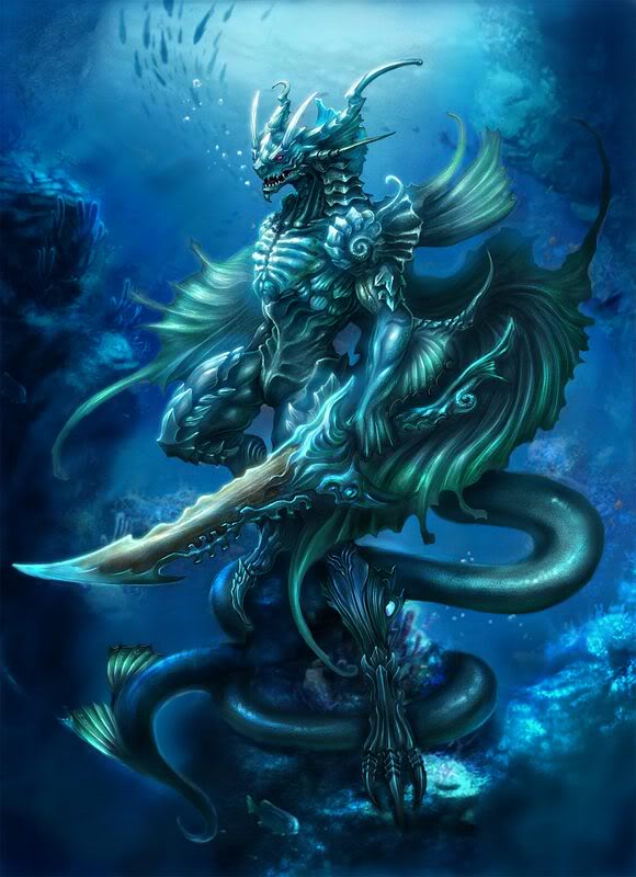 580x800 Water Dragon God By Eldernargacuga - Water Dragon Painting