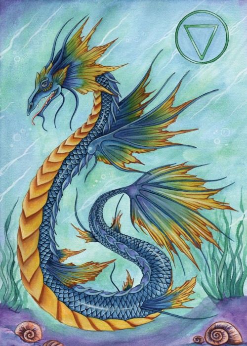 Water Dragon Painting at PaintingValley.com | Explore collection of ...