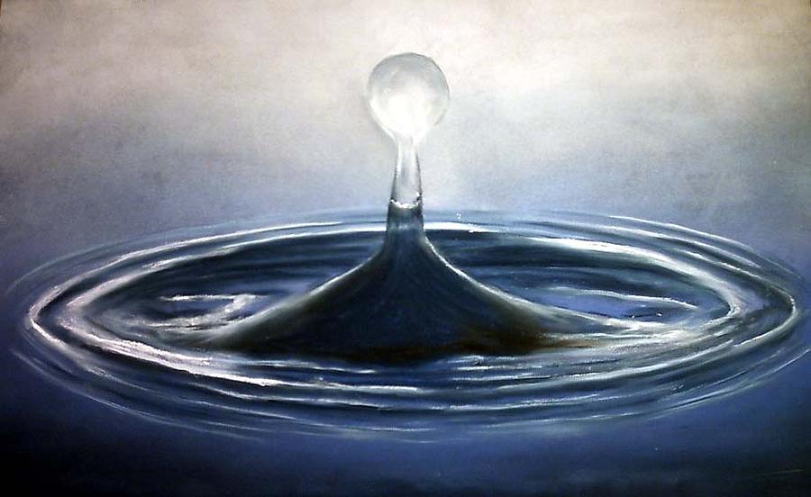 900x552 Water Drop Painting By Dick Stolp - Water Drop Painting