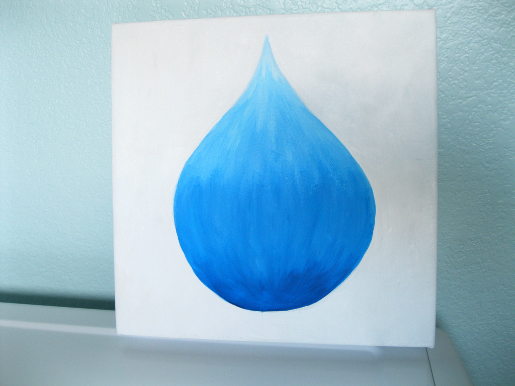 1024x768 All Done, In Laundry Room, Water Drop Painting Thevitas - Water Drop Painting