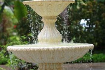 350x235 How To Paint Outside Cement Fountains Home Guides Sf Gate - Water Fountain Painting