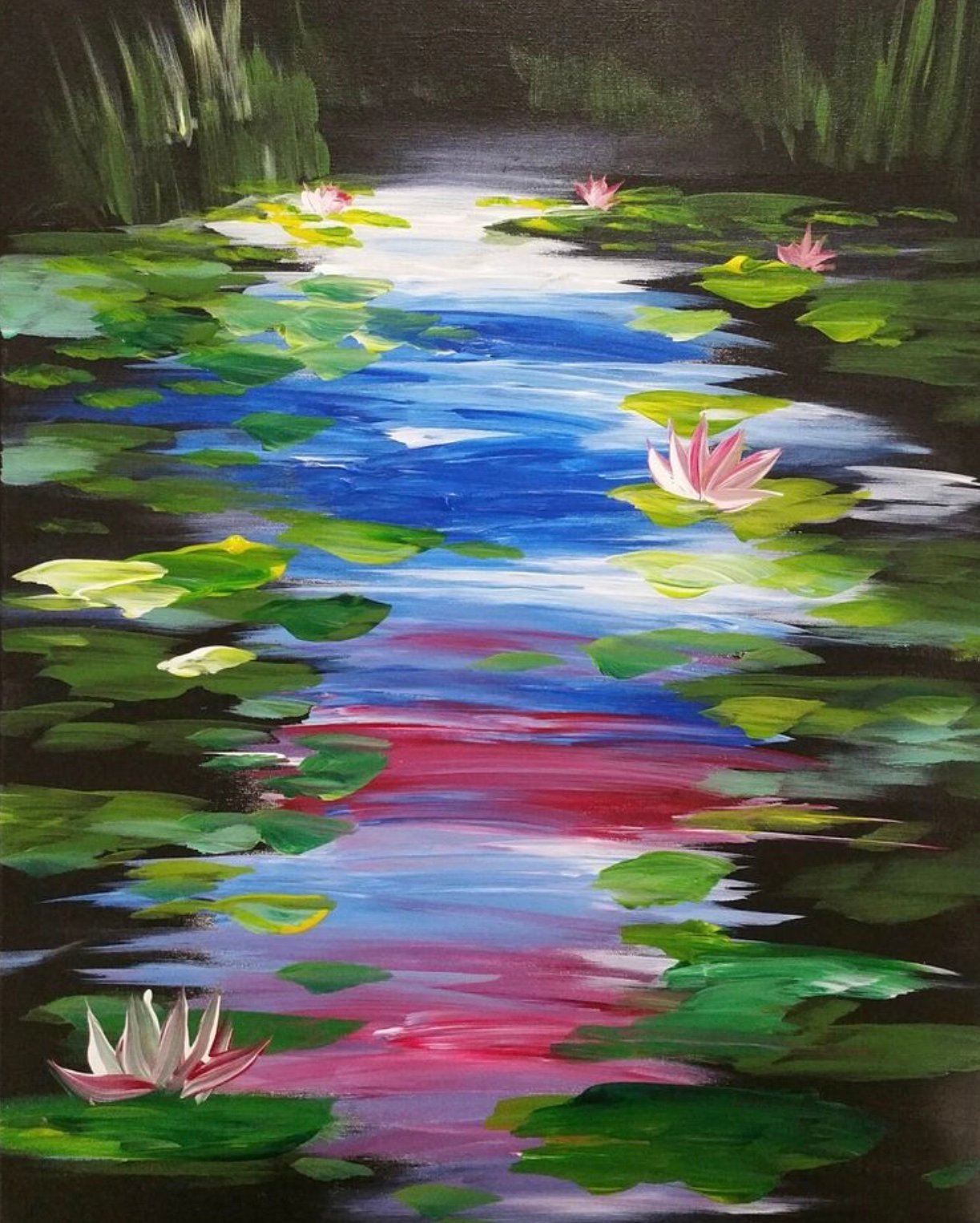 1223x1525 Pop Up Paint Night Water Garden Thursday 22nd May 7 9pm Art - Water Garden Painting
